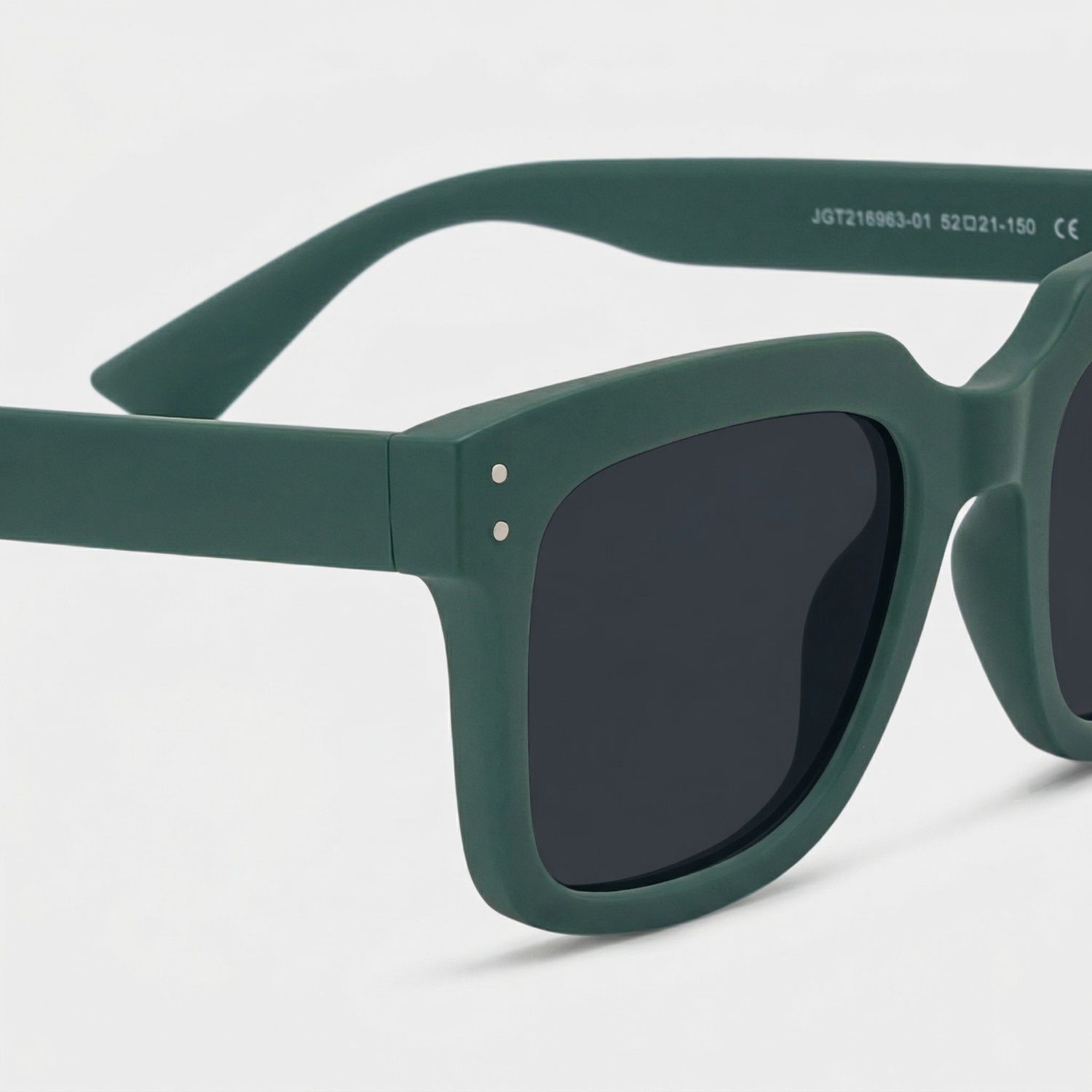 Liizbeett Grün Square Polarisierte Sonnenbrille zum Autofahren | ZEELOOL4