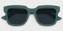 Liizbeett Grün Quadratisch Sonnenbrille1