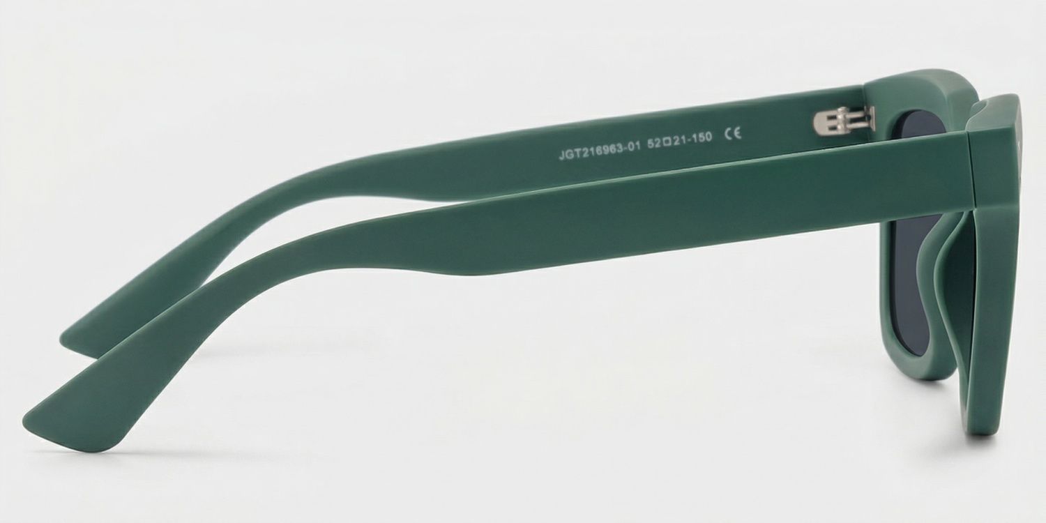 Liizbeett Grün Square Polarisierte Sonnenbrille zum Autofahren | ZEELOOL3