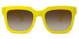 Liizbeett Gelb Quadratisch Sonnenbrille0