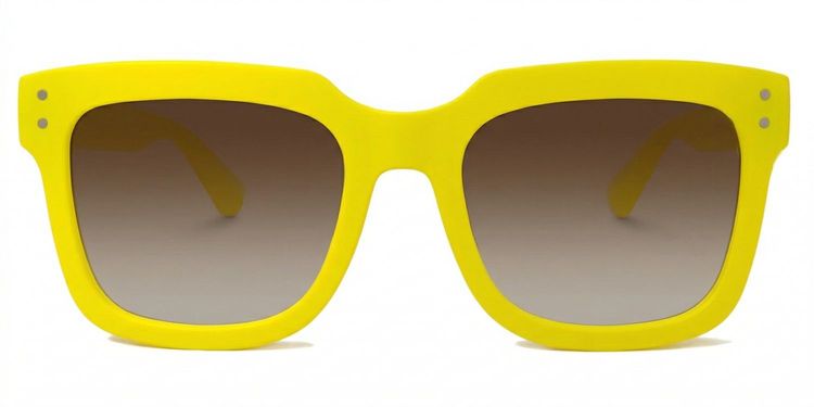 Liizbeett Gelb Quadratisch Brille