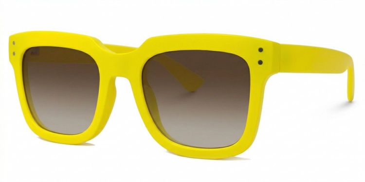 Liizbeett Gelb Quadratisch Brille