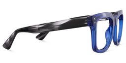 Liizbeett Blau Quadratisch Brille5