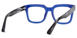 Liizbeett Blau Quadratisch Brille6