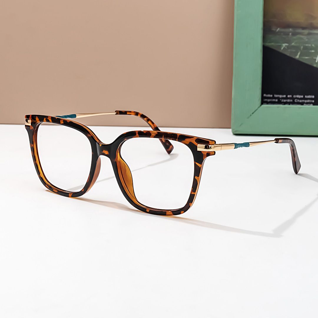 Jacqui Quadratische Schildpatt-Brille4
