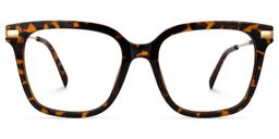 Jacqui Tortoise Quadratisch Brille0