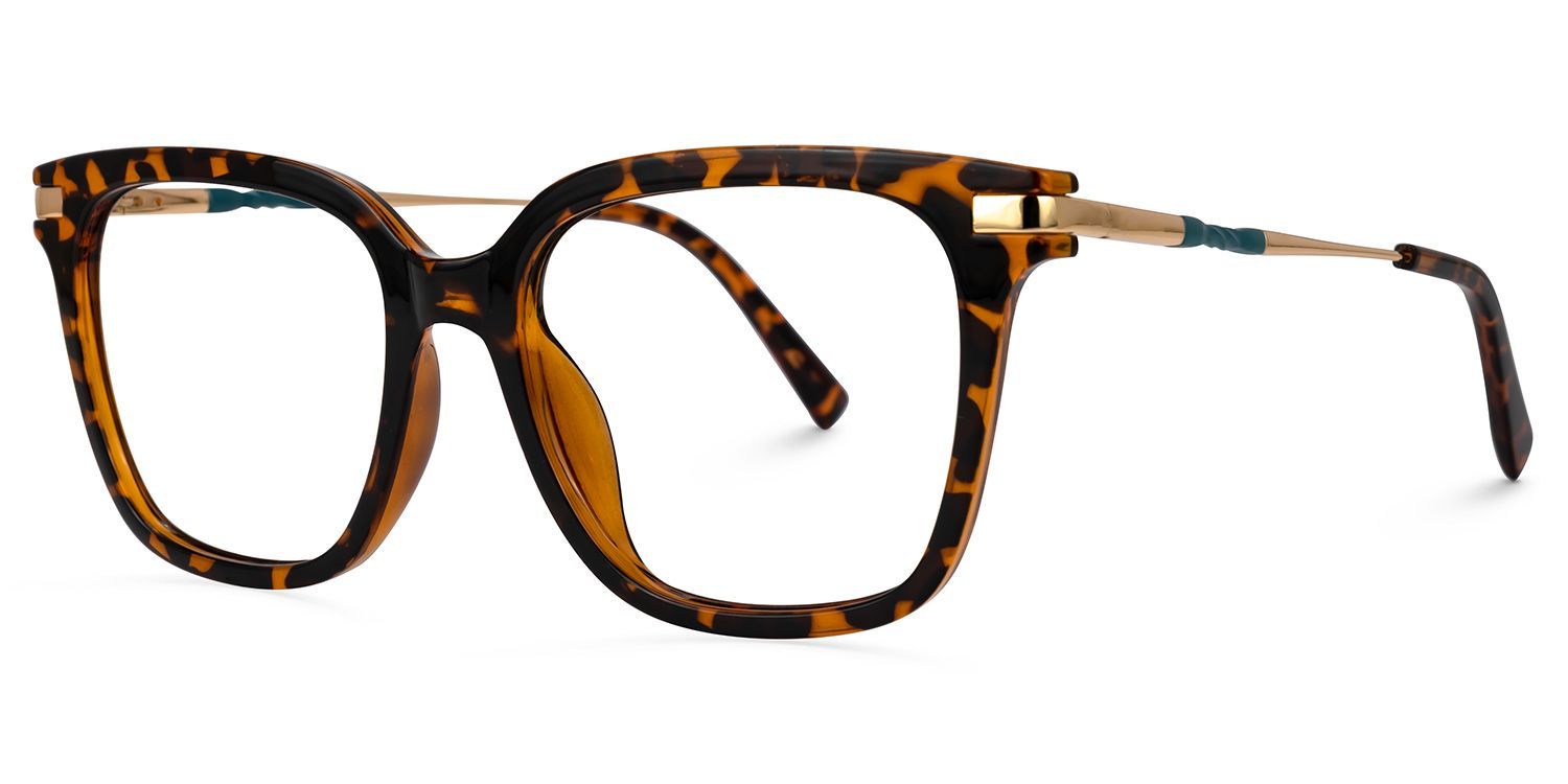 Jacqui Quadratische Schildpatt-Brille1