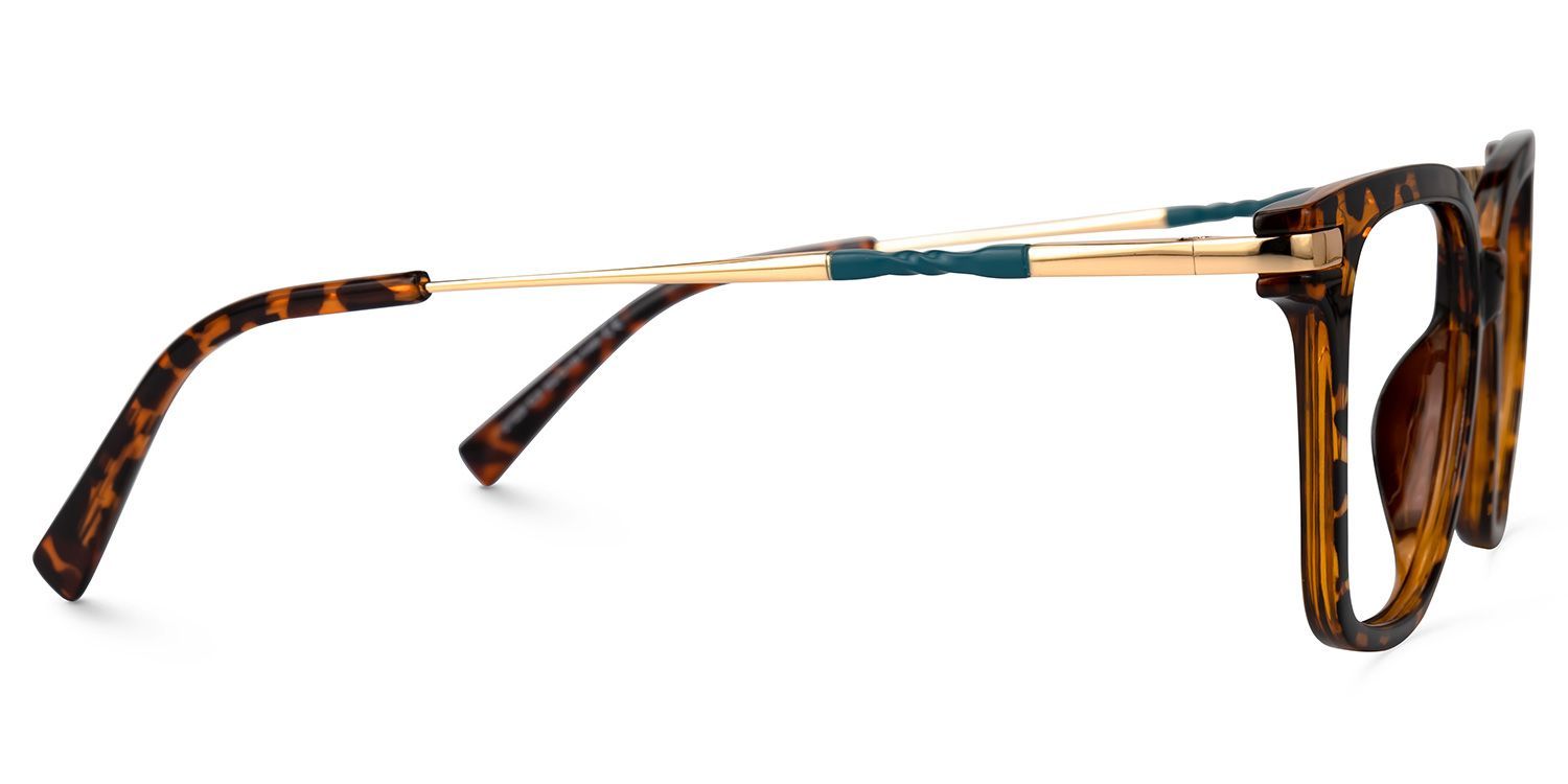 Jacqui Quadratische Schildpatt-Brille2