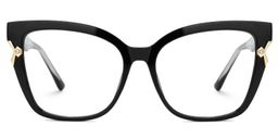 Nunnally Schwarz Cateye Brille1