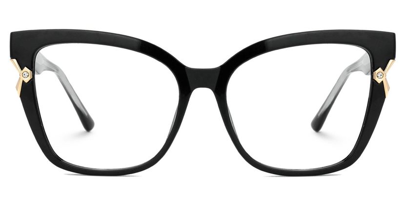 Nunnally Schwarz Cateye Brille