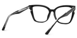 Nunnally Schwarz Cateye Brille4