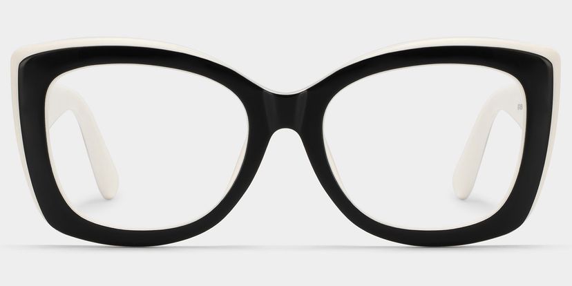 Rosie Schwarz-Weiß Schmetterling Brille