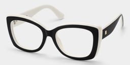 Rosie Schwarz-Weiß Schmetterling Brille5