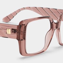 Maya Klarbraun Quadratisch Brille6