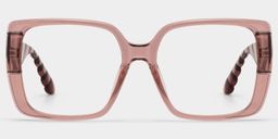 Maya Klarbraun Quadratisch Brille2