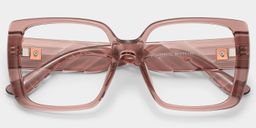 Maya Klarbraun Quadratisch Brille3