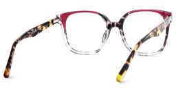Siner Rot-Tortoise Quadratisch Brille5
