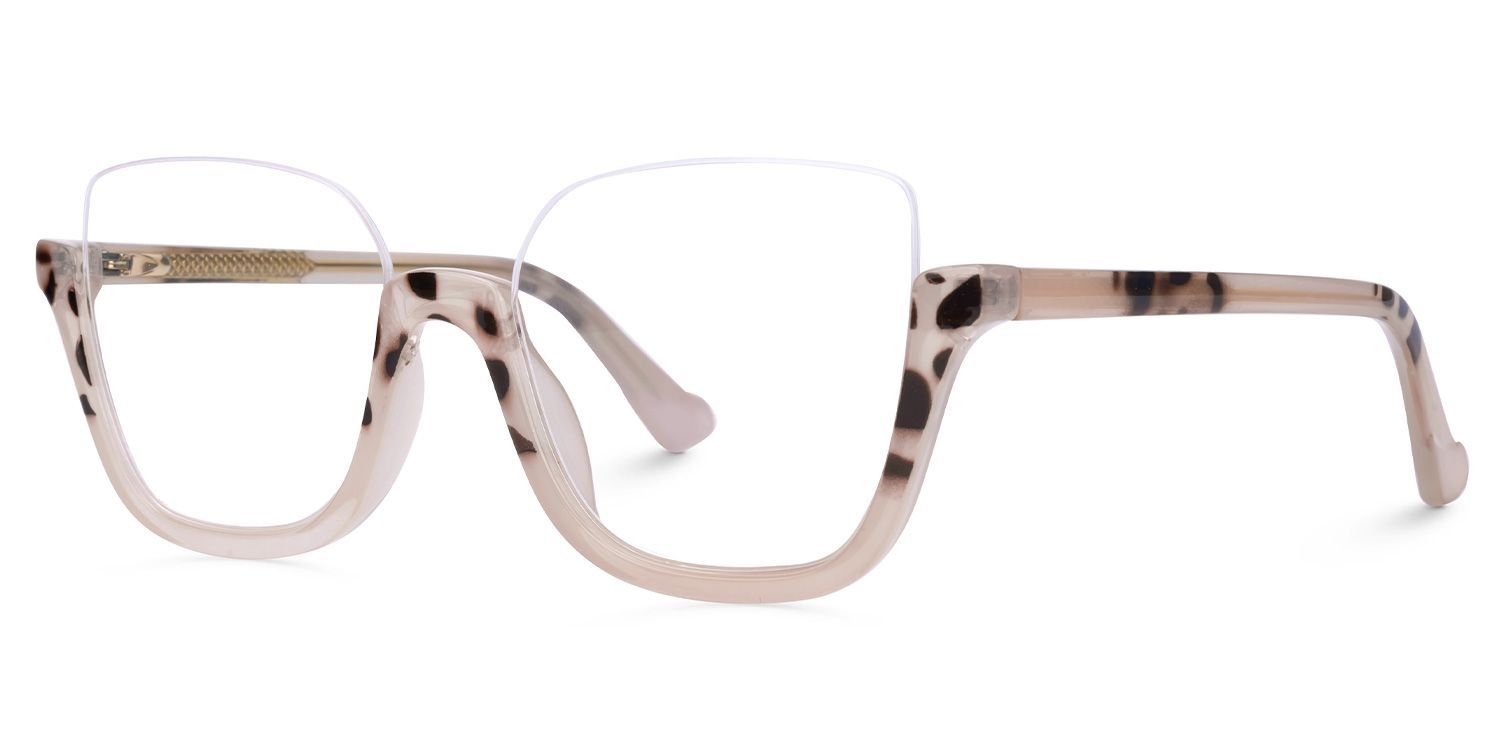 Kellina Quadratische Zweifarbige Brille1