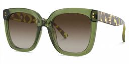 Ebony Grün-Tortoise Quadratisch Sonnenbrille2