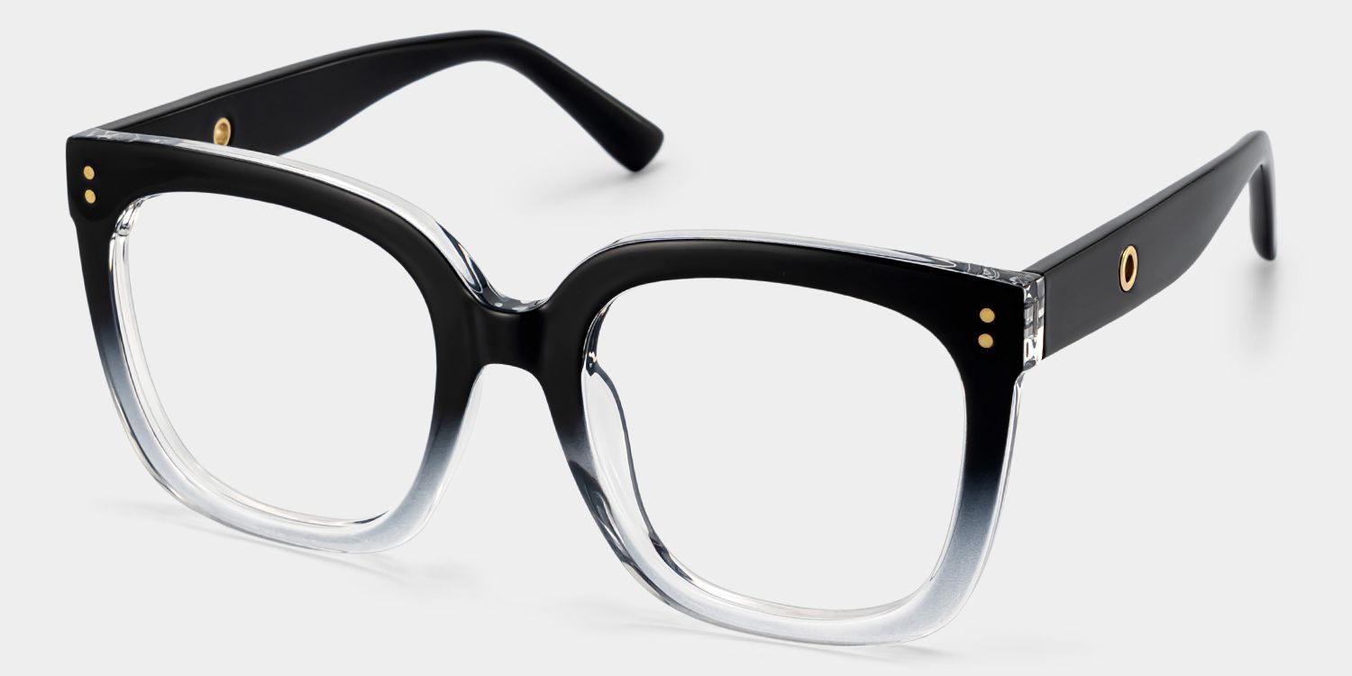 TR90 Ebony-Brillen, quadratische Ebony-Brillen - Zeelool Brillen3