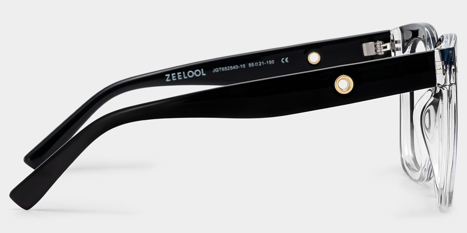 TR90 Ebony-Brillen, quadratische Ebony-Brillen - Zeelool Brillen4