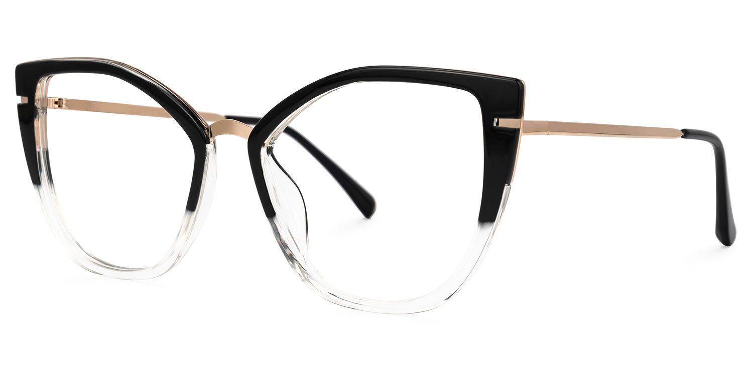 Tabrieah Cateye Brille mit schwarzem Rahmen | Zeelool Optical1