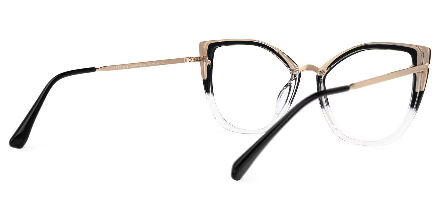 Tabrieah Cateye Brille mit schwarzem Rahmen | Zeelool Optical3