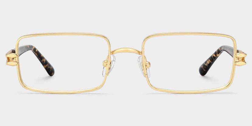 Olivia Gold Rechteckig Brille