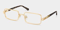 Olivia Gold Rechteckig Brille4
