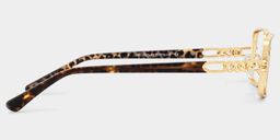 Olivia Gold Rechteckig Brille5