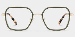 Sophie Grün Geometrisch Brille2