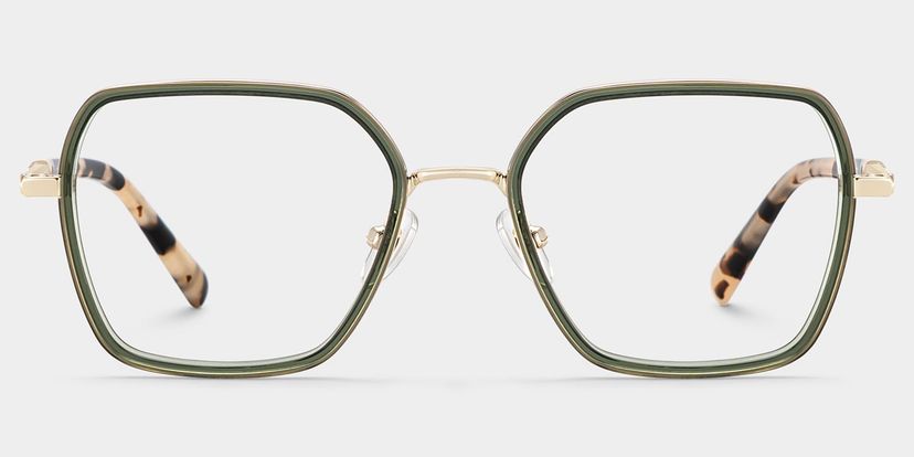 Sophie Grün Geometrisch Brille