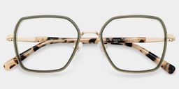 Sophie Grün Geometrisch Brille3