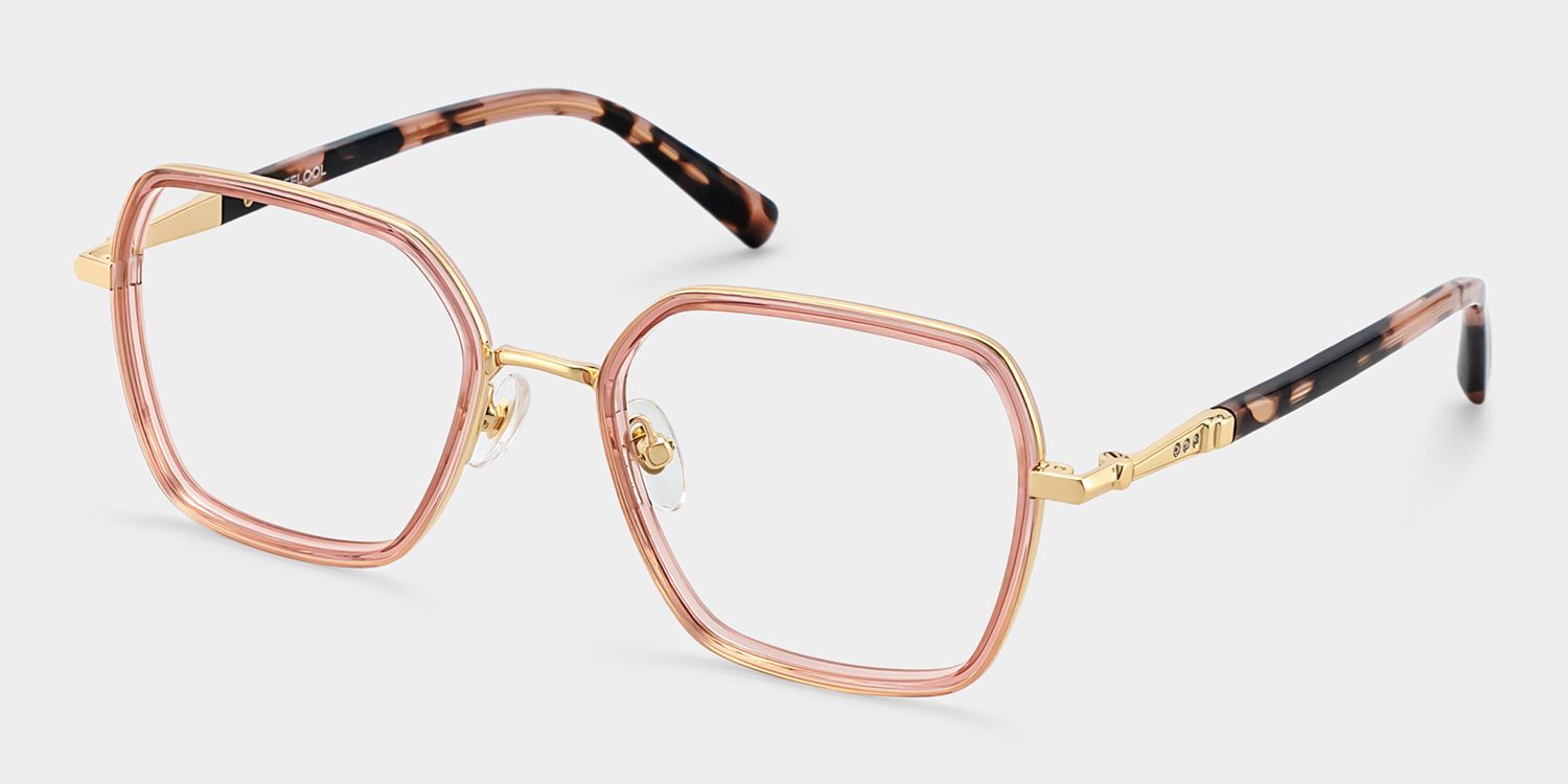 Sophie Rosa Geometrische Brille mit Materialmix-Gestell für Damen | ZEELOOL3