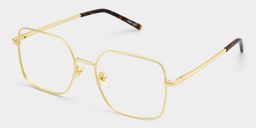 Abigail Gold Quadratisch Brille3