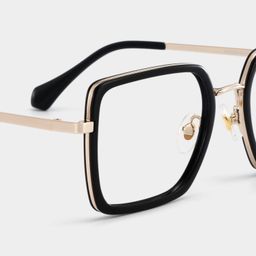 Shane Schwarz Quadratisch Brille5