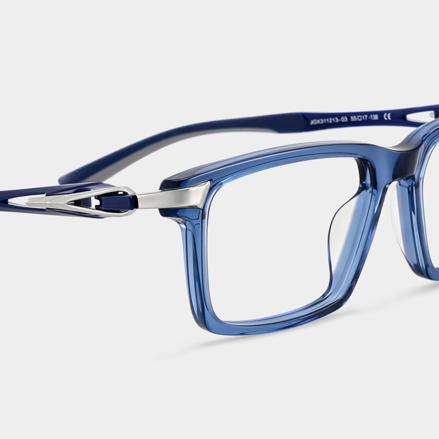 Orion Blaue Rechteckbrille für Herren | ZEELOOL7