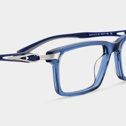 Orion Blau Rechteckig Brille7