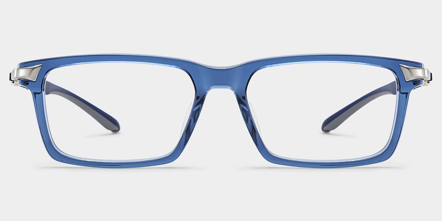Orion Blaue Rechteckbrille für Herren | ZEELOOL3