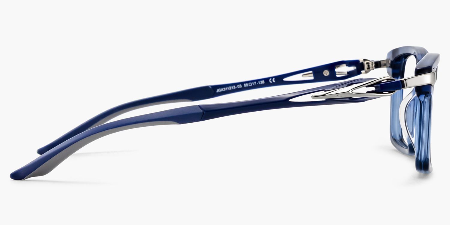 Orion Blaue Rechteckbrille für Herren | ZEELOOL6