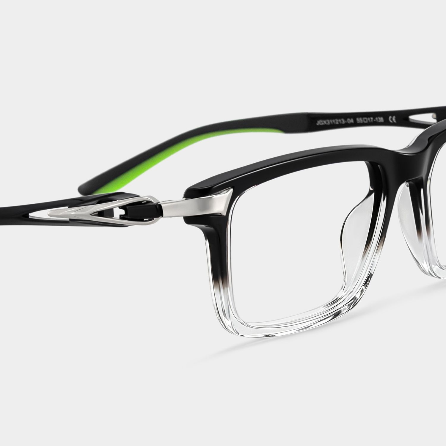 Orion Schwarze Dünnrandbrille für Herren | ZEELOOL7