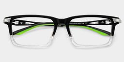 Orion Schwarz Rechteckig Brille4