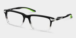 Orion Schwarz Rechteckig Brille5