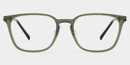 Lily Grün Rechteckig Brille0