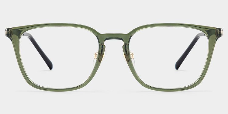 Lily Grün Rechteckig Brille