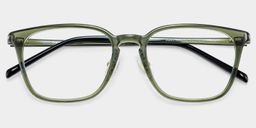 Lily Grün Rechteckig Brille1