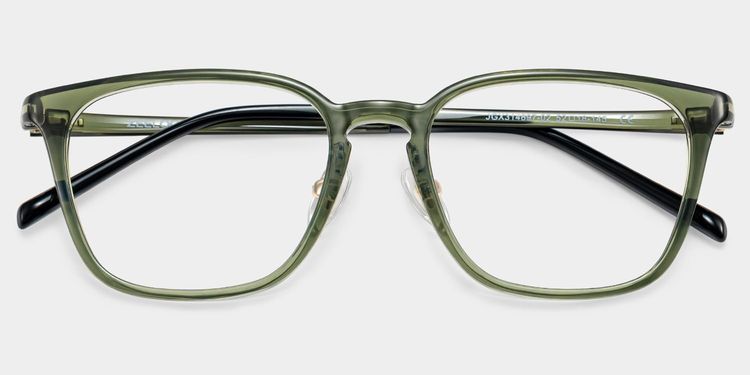 Lily Grün Rechteckig Brille