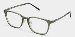 Lily Grün Rechteckig Brille2