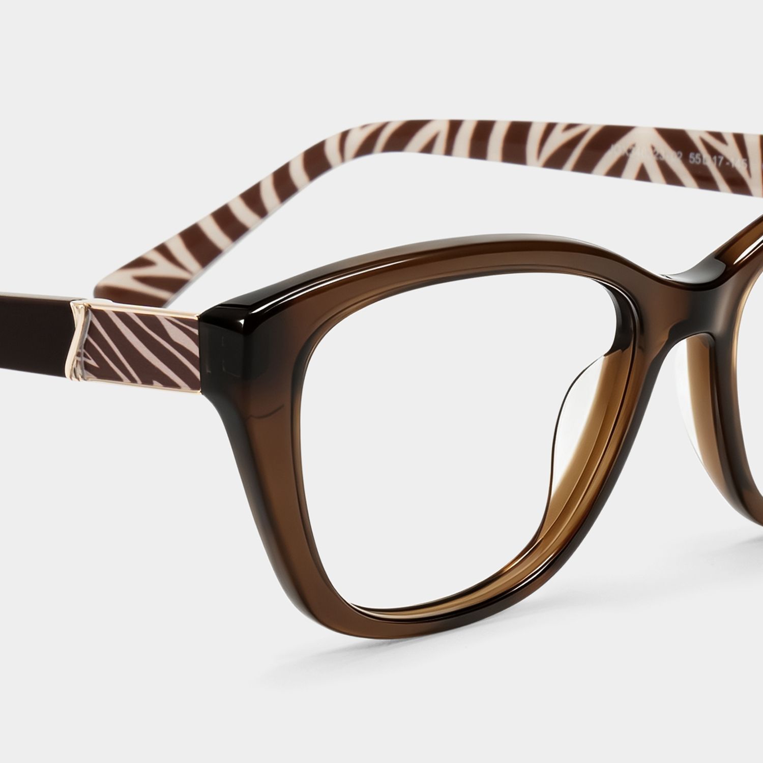 Brielle Braune Cat-Eye-Brille | ZEELOOL6