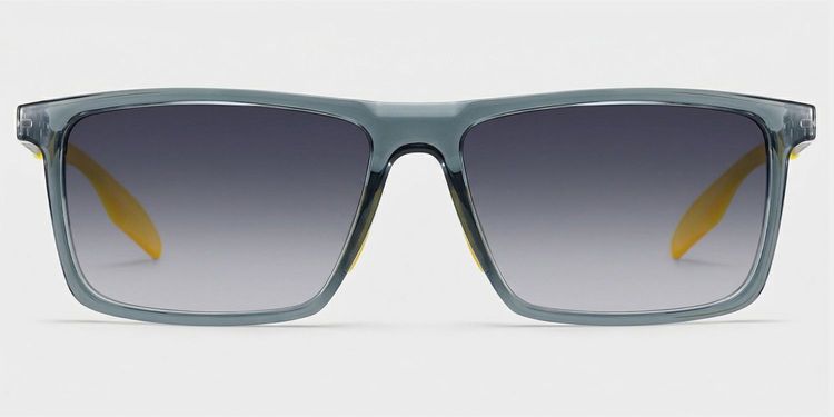 Active Blau-Gelb Rechteckig Sonnenbrille